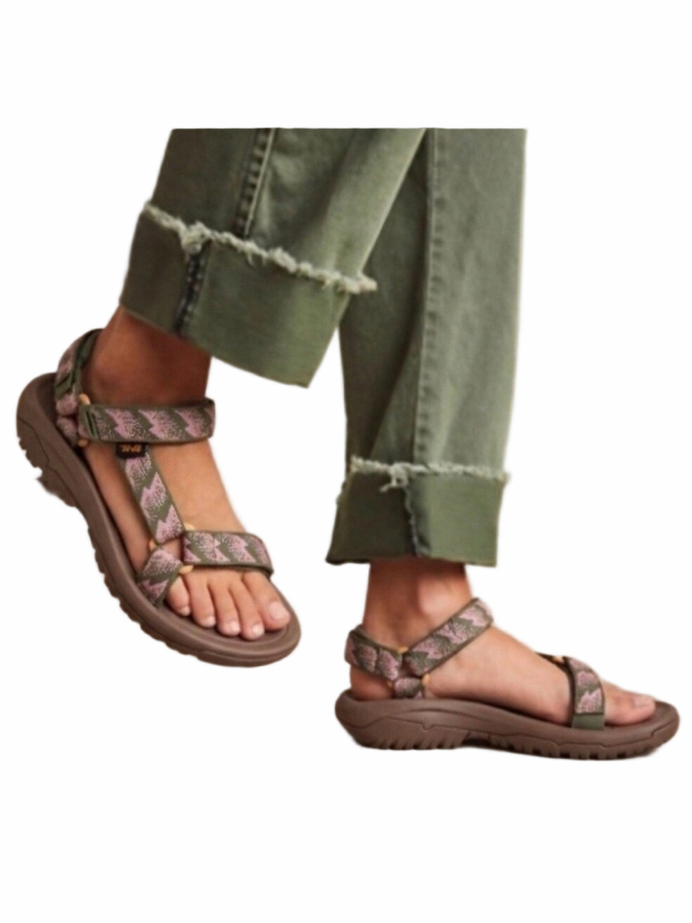 Teva Women's Hurricane XLT2 Sandal Rainfall Burnt Olive Size 8 EUC